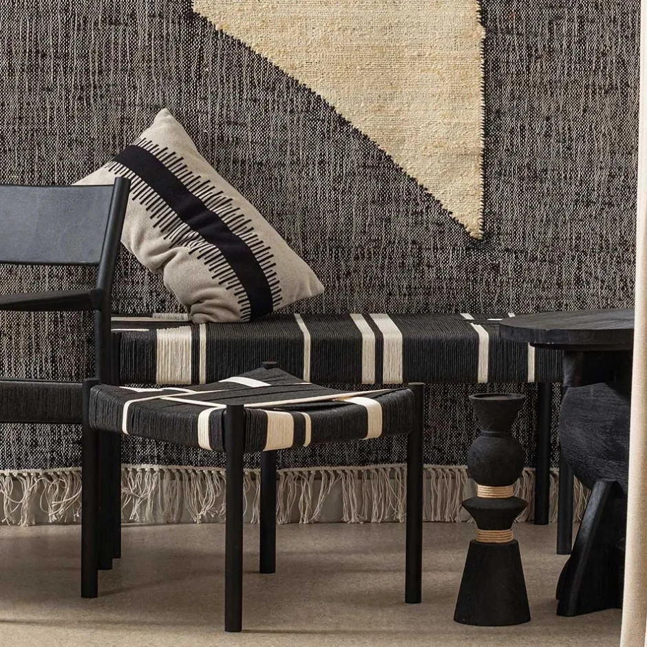 Design Bank in Schwarz mit Weiß - Giuseppa^Wohnen Hot