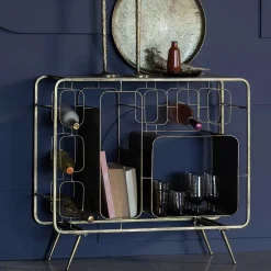 Design Bar Regal in Altmessing - Etzga^Wohnen Discount