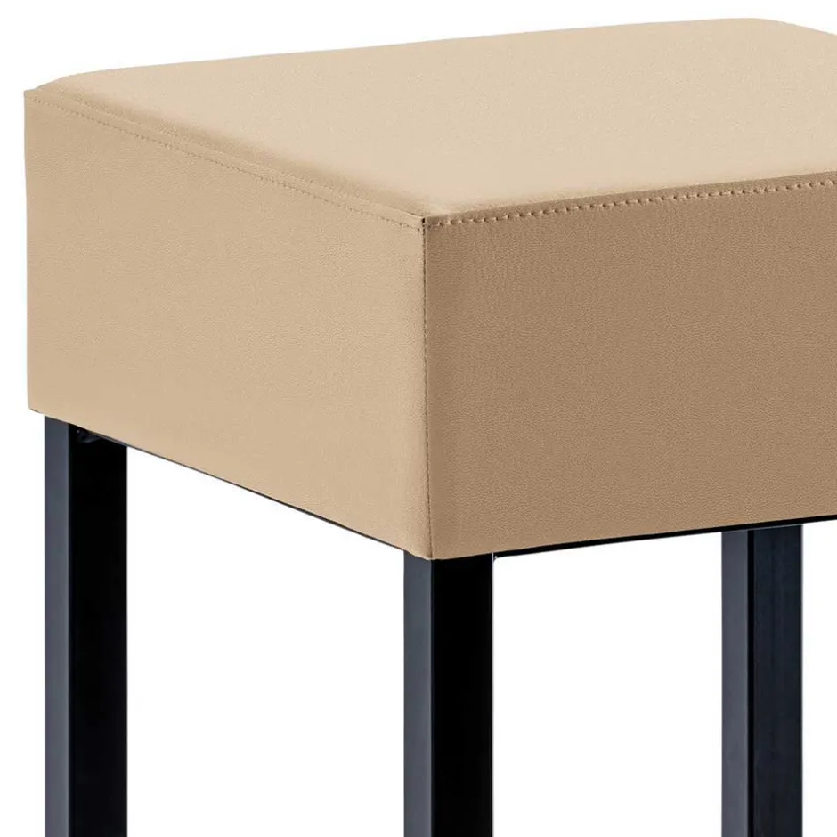Wohnen Design Barhocker in Beige & Schwarz - Tuwedia