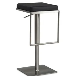 Design Barhocker in Schwarz und Silber - Hallein^Wohnen