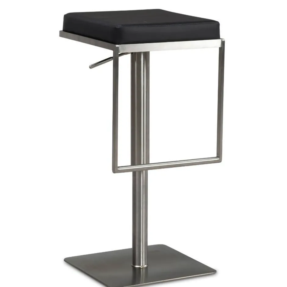 Design Barhocker in Schwarz und Silber - Hallein^Wohnen