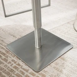 Design Barhocker in Schwarz und Silber - Hallein^Wohnen