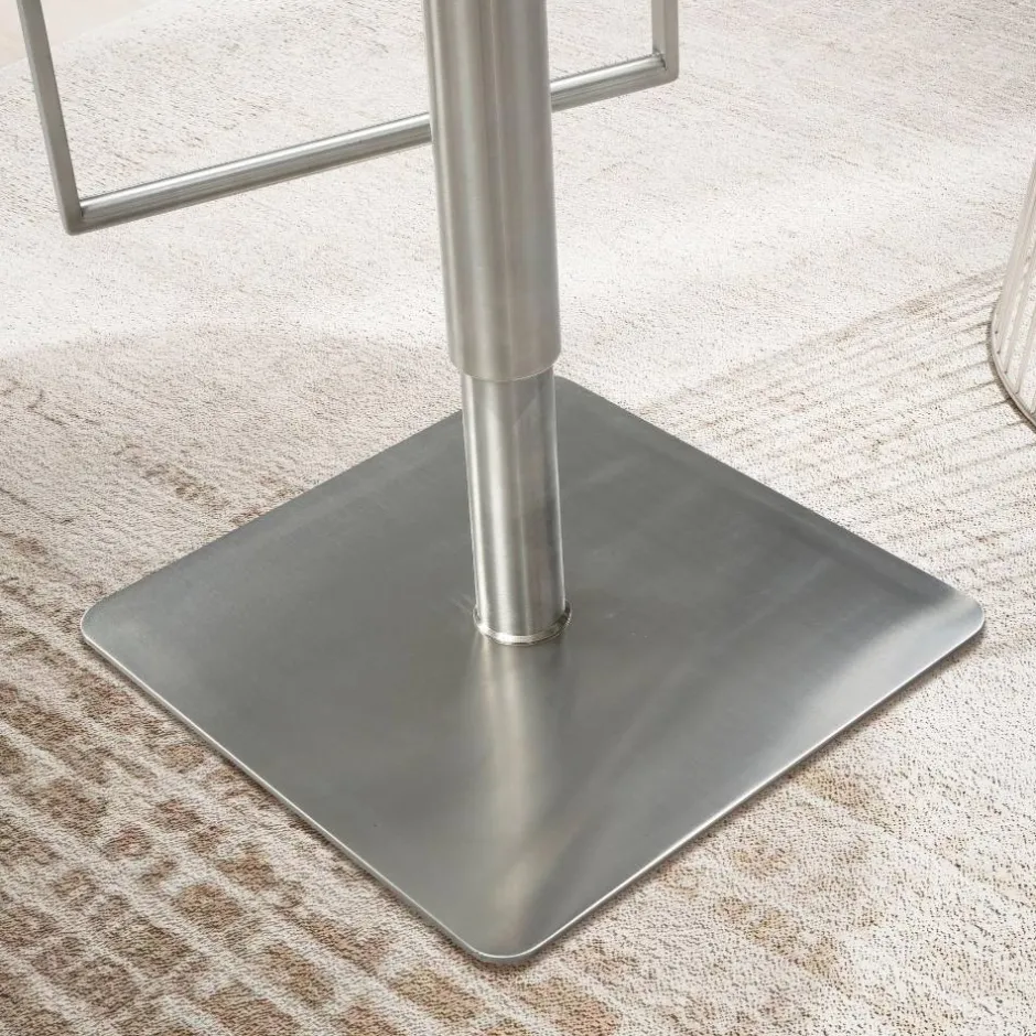 Design Barhocker in Schwarz und Silber - Hallein^Wohnen