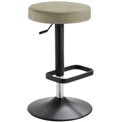 Design Barhocker in Taupe & Schwarz - Greogia^Wohnen Best