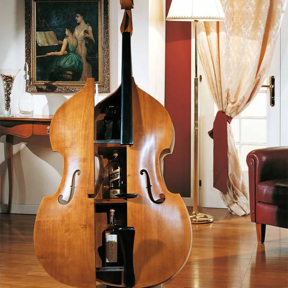 Design Barschrank Kontrabass Coloniada aus Holz^Wohnen Discount