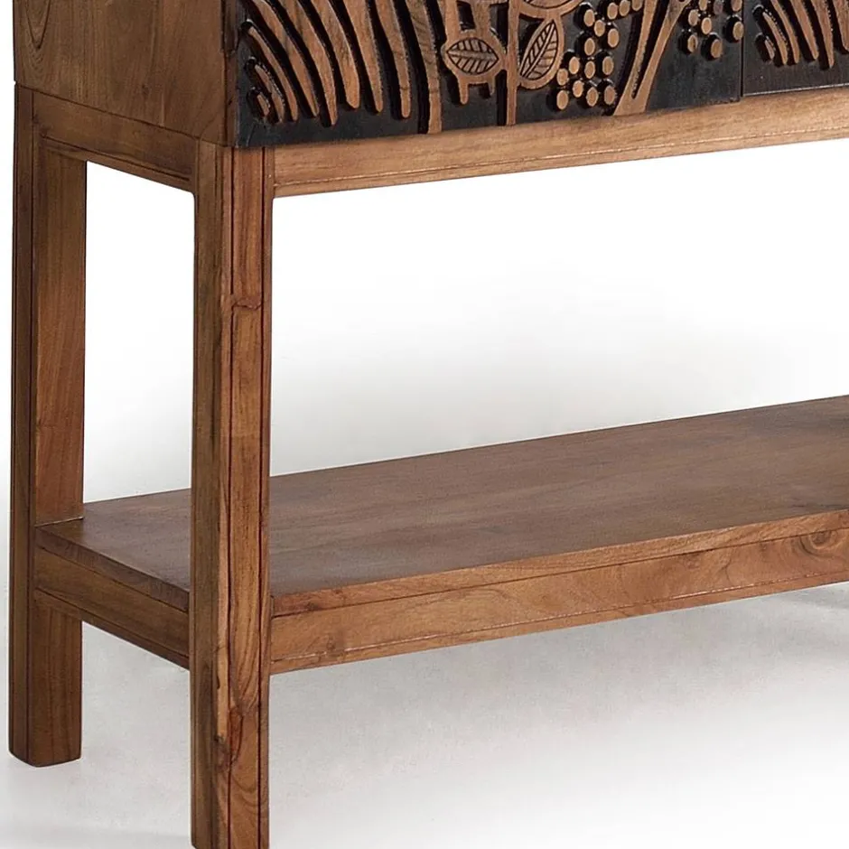 Wohnen Design Barschrank mit Schnitzerei und Lack - Marcel