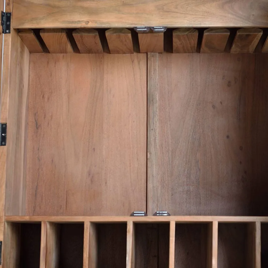 Wohnen Design Barschrank mit Schnitzerei und Lack - Marcel