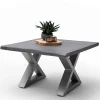 Wohnen Design Baumkanten-Couchtisch in Grau - Siestago