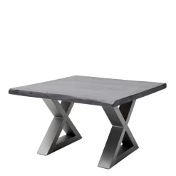 Wohnen Design Baumkanten-Couchtisch in Grau - Siestago