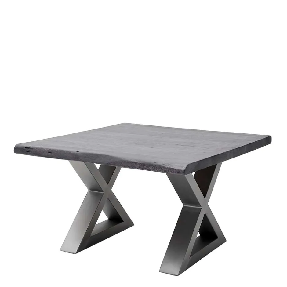 Wohnen Design Baumkanten-Couchtisch in Grau - Siestago