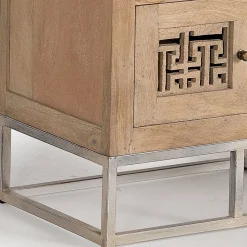 Design Bücherregal aus Mangobaum Massivholz - Valuta^Wohnen Discount