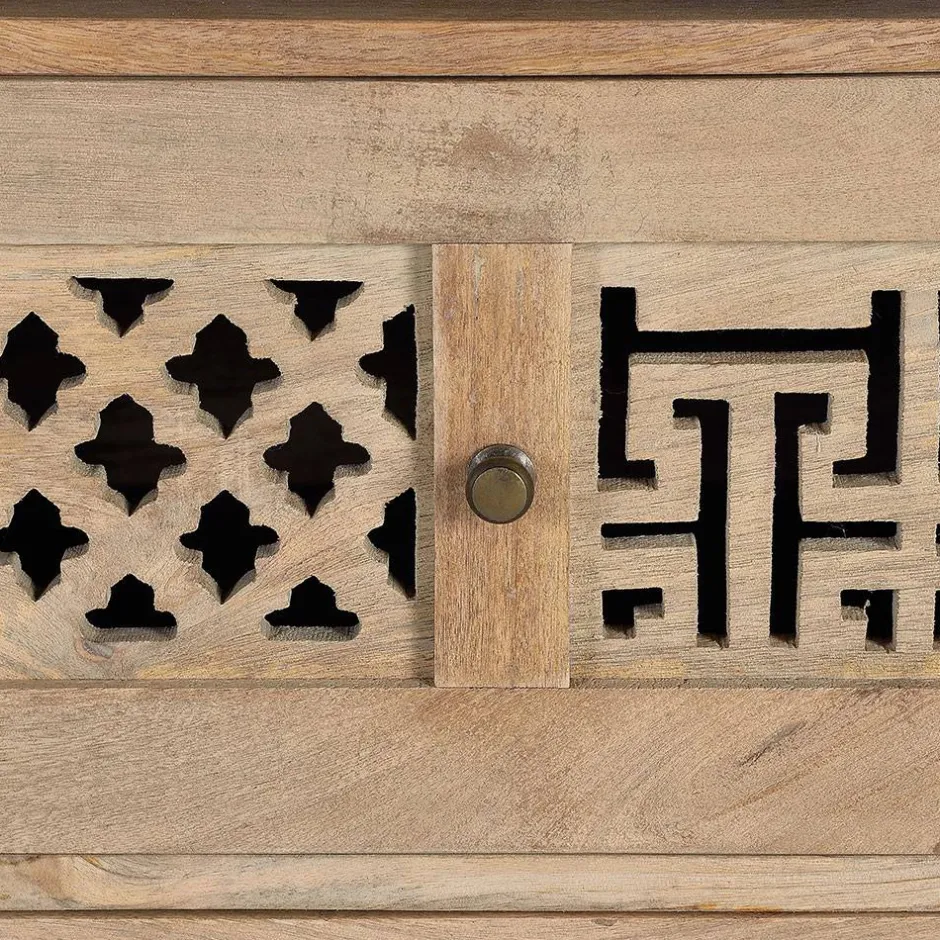 Design Bücherregal aus Mangobaum Massivholz - Valuta^Wohnen Discount