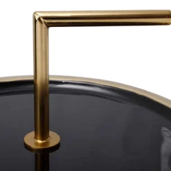 Wohnen Design Beistelltisch in Schwarz und Gold - Egeass