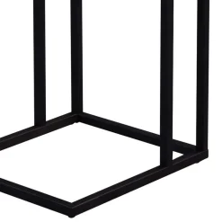 Wohnen Design Beistelltisch mit Wildeiche Massivholz Voprium & Metall schwarz