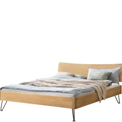 Wohnen Design Bett aus hell geölter Eiche - Promenada