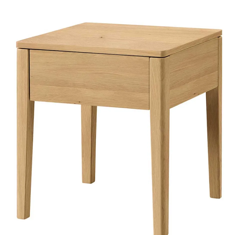 Wohnen Design Bett aus hell geölter Eiche - Promenada