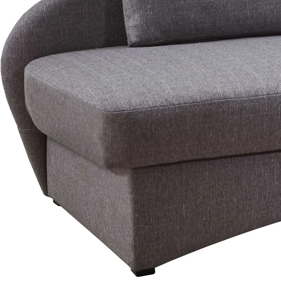 Wohnen Design Bettcouch in Grau - Maelas