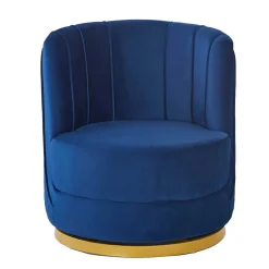 Design Cocktailsessel in Dunkelblau Samt - Sara^Wohnen Hot