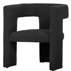 Wohnen Design Cocktailsessel in Dunkelgrau Boucle - Seanno