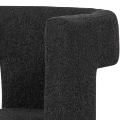 Wohnen Design Cocktailsessel in Dunkelgrau Boucle - Seanno