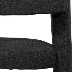 Wohnen Design Cocktailsessel in Dunkelgrau Boucle - Seanno