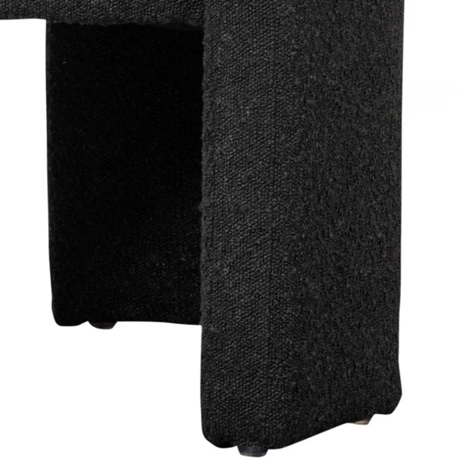 Wohnen Design Cocktailsessel in Dunkelgrau Boucle - Seanno