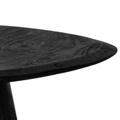 Design Couchtisch in Schwarz Massivholz - Standing^Wohnen