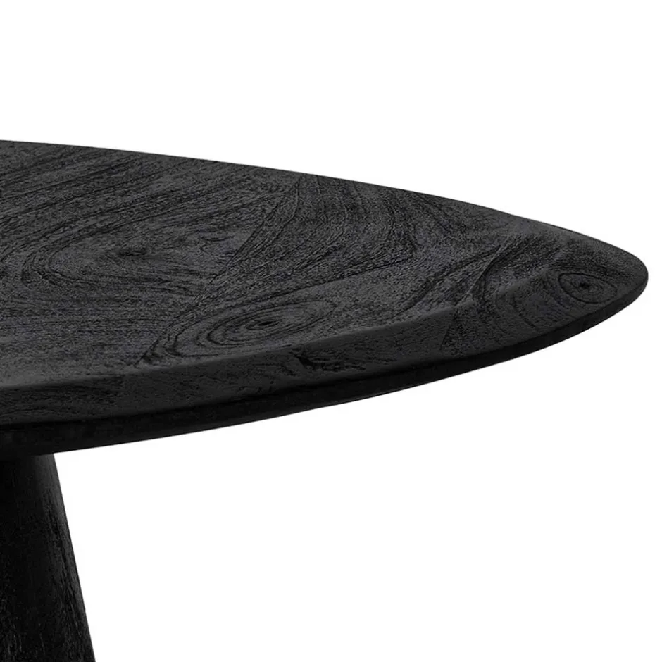 Design Couchtisch in Schwarz Massivholz - Standing^Wohnen