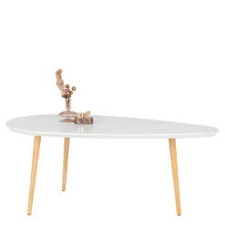 Wohnen Design Couchtisch in Weiß & Natur - Standos