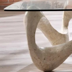 Design Couchtisch Orcia mit Glasplatte^Wohnen Discount