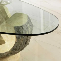 Design Couchtisch Ricana mit Glasplatte^Wohnen Sale