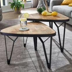 Wohnen Design Couchtische dreieckig - Concoret (zweiteilig)