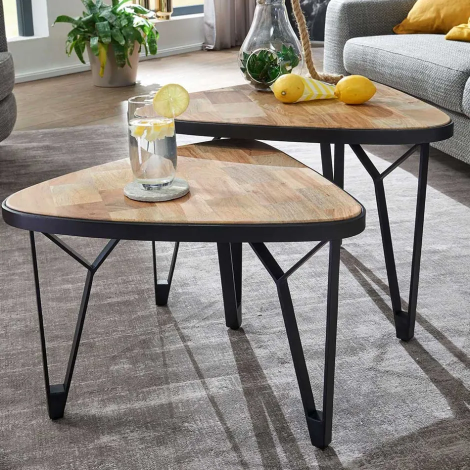 Wohnen Design Couchtische dreieckig - Concoret (zweiteilig)