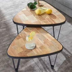 Wohnen Design Couchtische dreieckig - Concoret (zweiteilig)