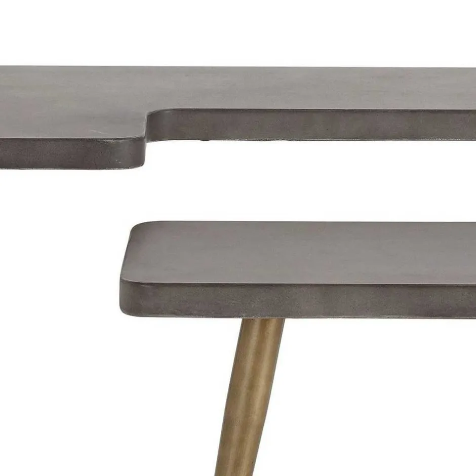 Wohnen Design Couchtische mit Betonplatte - Varhida (zweiteilig)