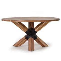 Design Esstisch aus Akazienholz mit Metall - Venezia^Wohnen Hot