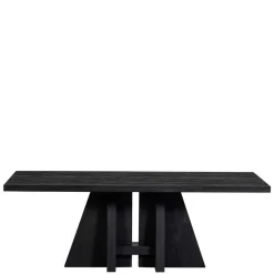 Design Esstisch aus schwarzem Massivholz - Emalika^Wohnen Outlet