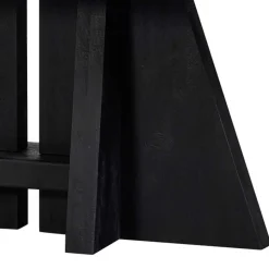 Design Esstisch aus schwarzem Massivholz - Emalika^Wohnen Outlet