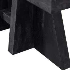 Design Esstisch aus schwarzem Massivholz - Emalika^Wohnen Outlet