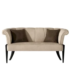 Wohnen Design Esstisch Sofa in Beige - Toina