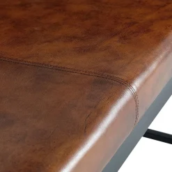 Wohnen Design Esstischsofa in Cognac Braun Leder - Citrosca