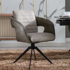 Design Esszimmer Drehstuhl mit Armlehnen - Bailon (2er Set)^Wohnen Best