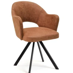 Wohnen Design Esszimmersessel in Cognac Braun - Oseidon