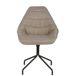 Wohnen Design Esszimmerstuhl in Taupe Lining gepolstert