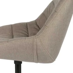 Wohnen Design Esszimmerstuhl in Taupe Lining gepolstert