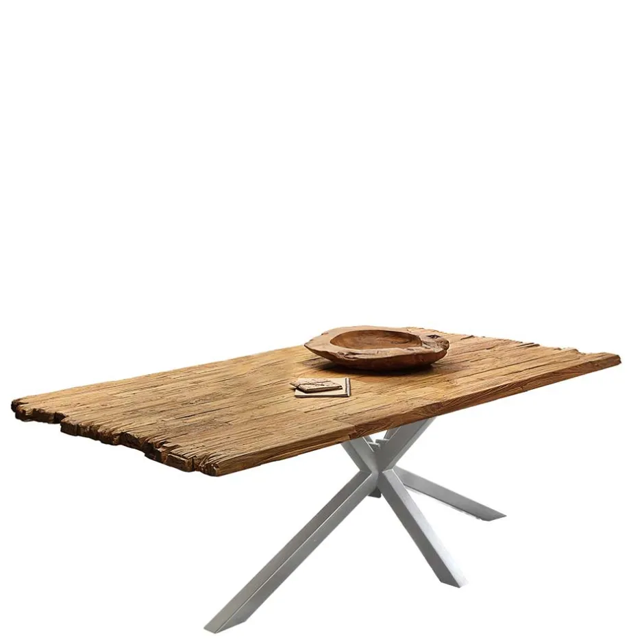 Wohnen Design Esszimmertisch aus Recyclingholz Teak - Burgos