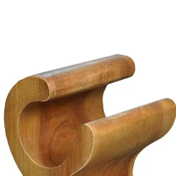 Design Flaschenregal aus Suar Massivholz - Teako^Wohnen Outlet