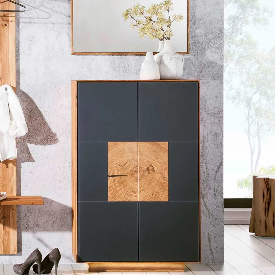 Wohnen Design Flureinrichtung Wildeiche - Mandrey (vierteilig)