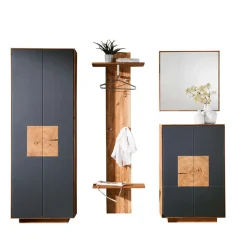 Wohnen Design Flureinrichtung Wildeiche - Mandrey (vierteilig)