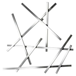 Wohnen Design Garderobe aus gebürstetem Edelstahl - Lomarios